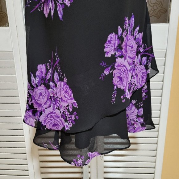 K Petite Collection Ladies Beautiful Floral Midi Dress - Picture 7 of 10